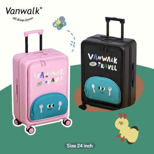 VANWALK 可爱行李箱女生20/24寸大容量多功能拉杆箱旅行登机箱
