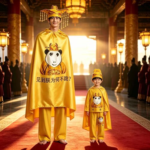 大胆衣服皇上龙图披风搞怪衣服cos龙袍龙帽女生闺蜜舍友搞笑玩具