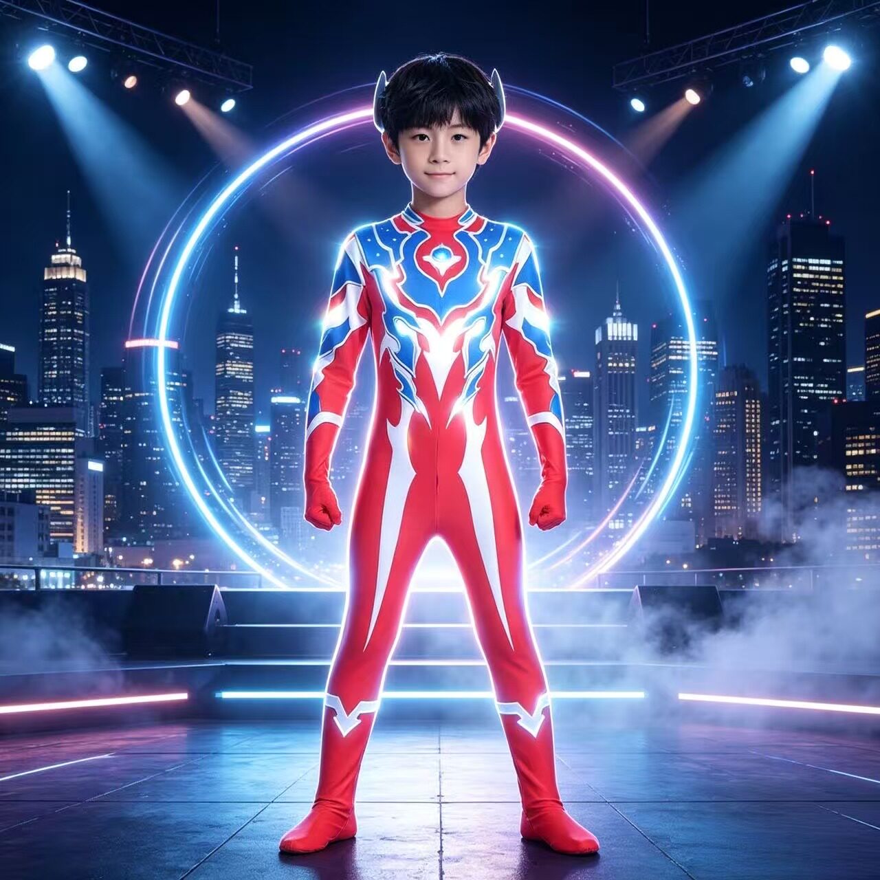 2026正版万圣节儿童泰迦奥特曼演出服玩具cos衣赛罗泰迦连体紧身