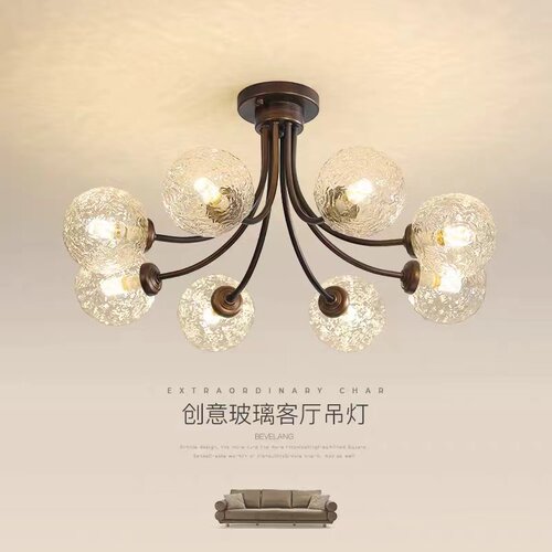 美式复古客厅吸顶灯中古vintage
