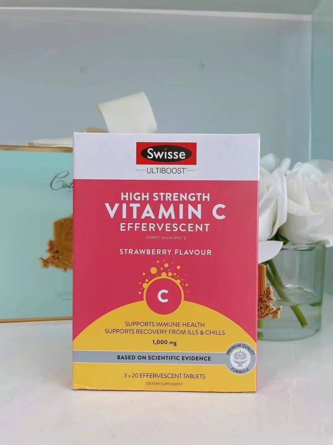 澳洲SWISSE维生素C浓缩VC泡腾片60片
