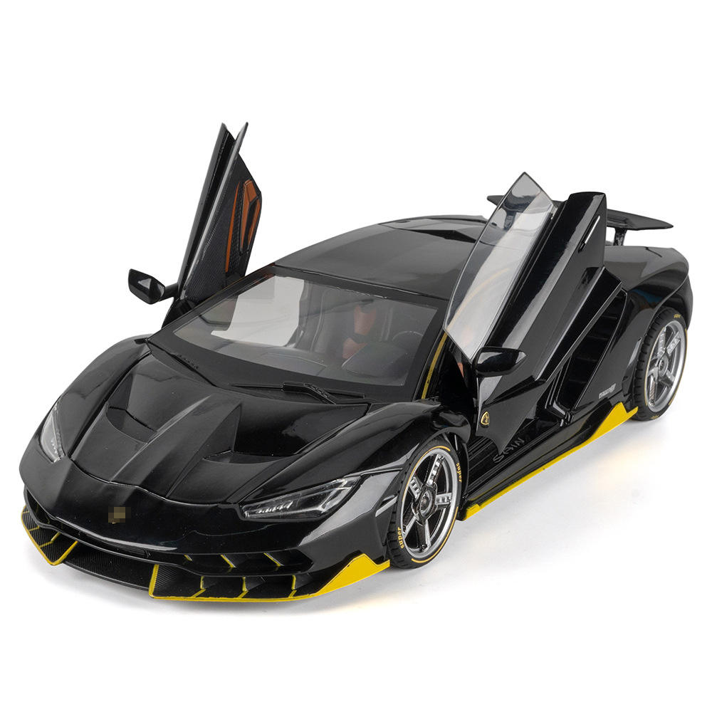 （泡沫盒装）仿真1比18兰博LP770合金跑车模型摆件金属玩具批
