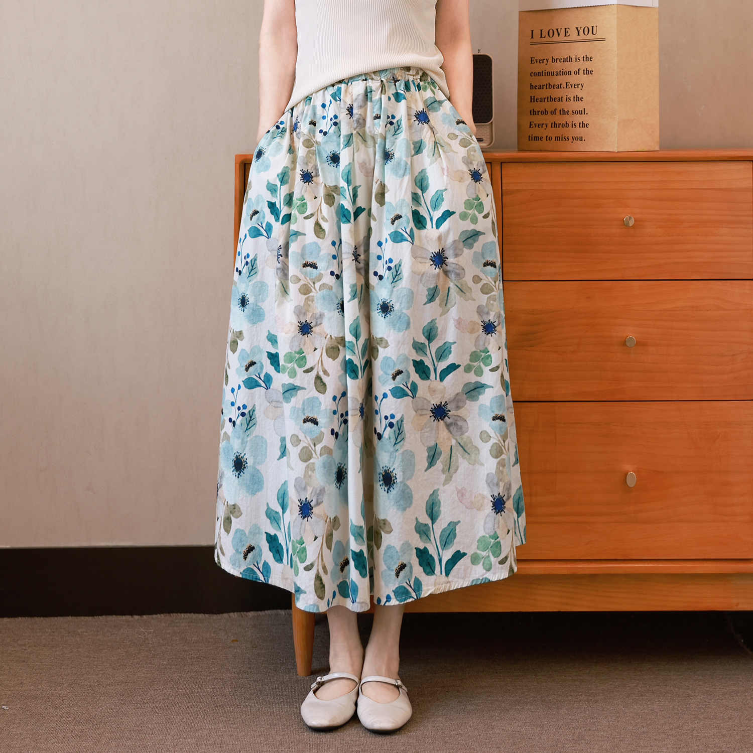 印花半身裙女2025新款