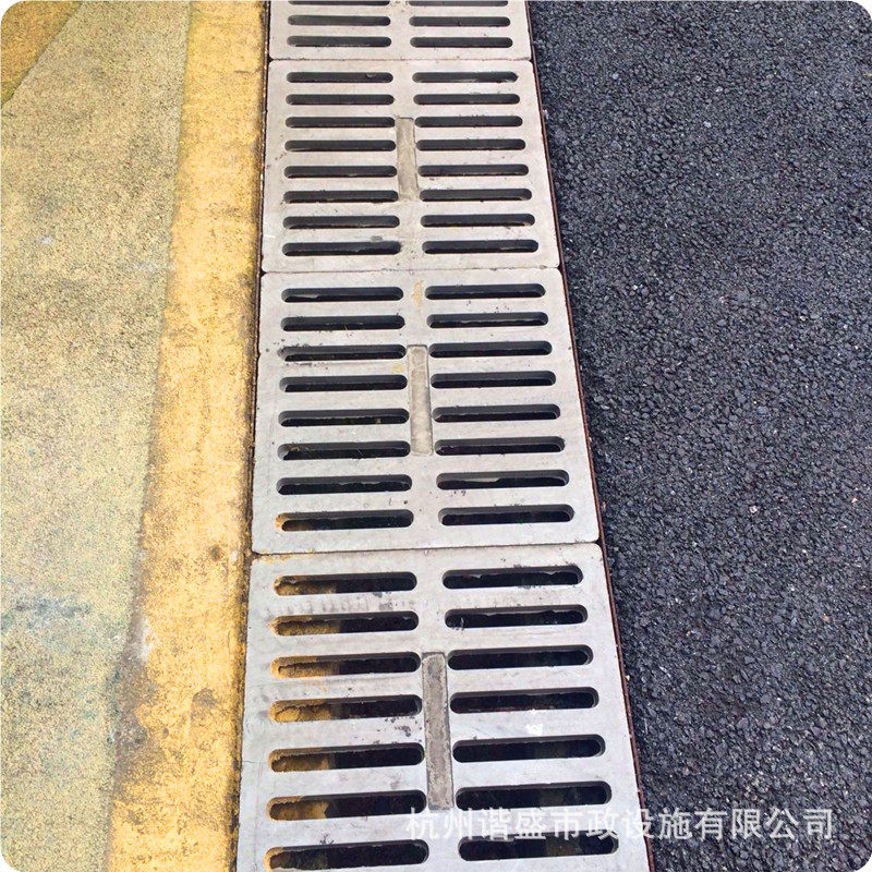 树脂井盖 窨井盖高分子复合井盖 排水沟盖板 水篦子200×500×20