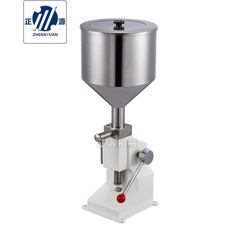 正源a03小型手动定量灌装机 化妆品膏霜液体灌装机 蜂蜜罐装设备