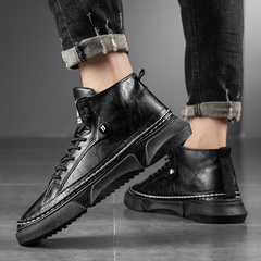 Men's shoes with thick soles in autumn new high top board shoes winter trend ins sports casual shoes