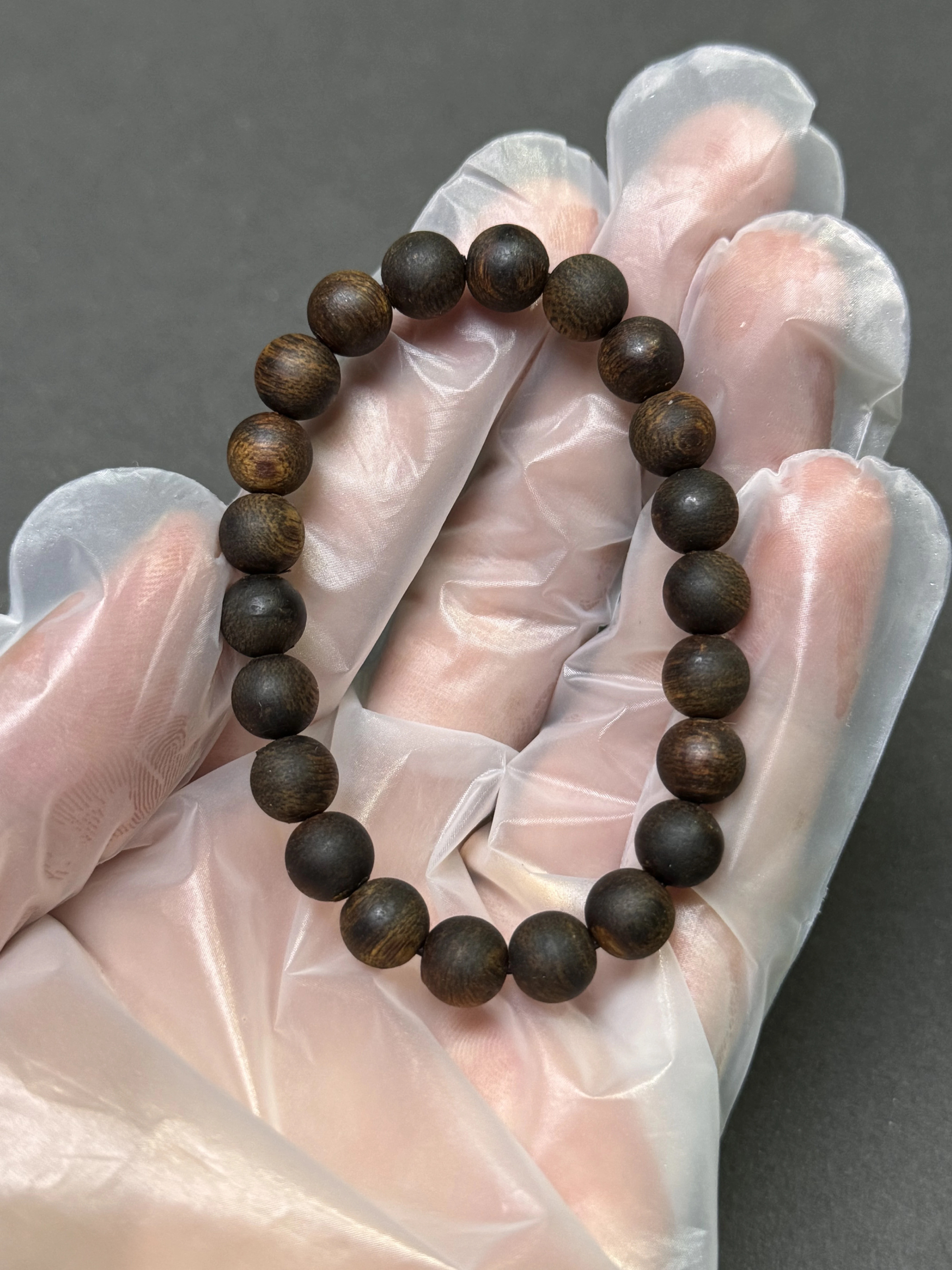 越南芽庄白奇楠沉香手串沉水级0.8cm单圈白棋楠