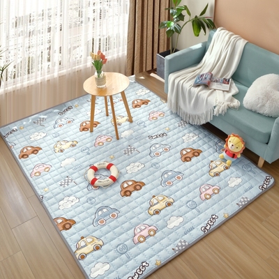 婴儿爬行垫保护套防尘罩纯棉宝宝地垫儿童爬爬垫上的毯子水洗防滑