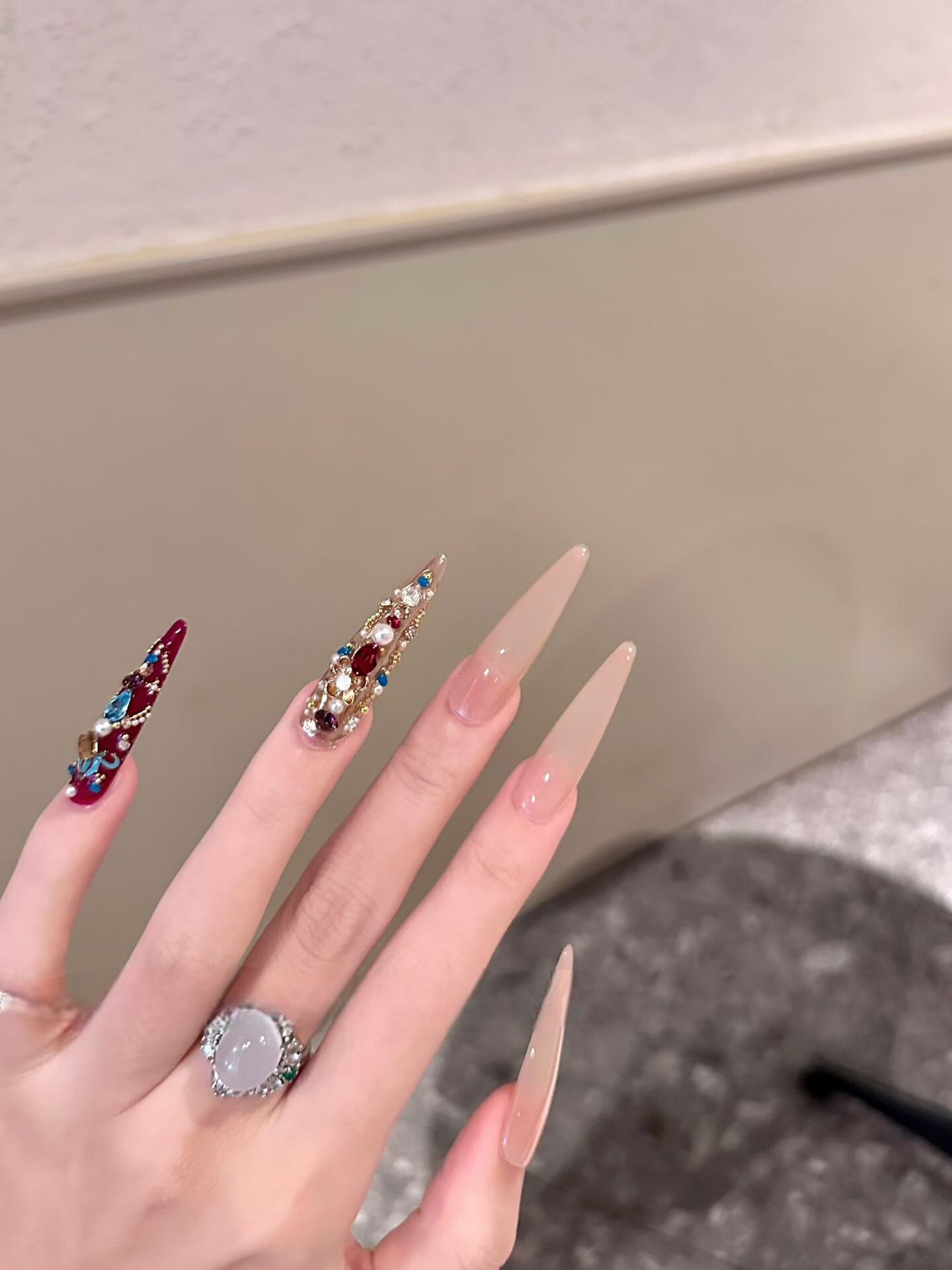 甄嬛护甲熹妃回宫纯手工穿戴甲宫廷风美甲贴片成品钻包材料包,彩妆/香水/美妆工具,穿戴甲/甲片,淘宝优惠券,粉丝福利购,淘宝优惠卷