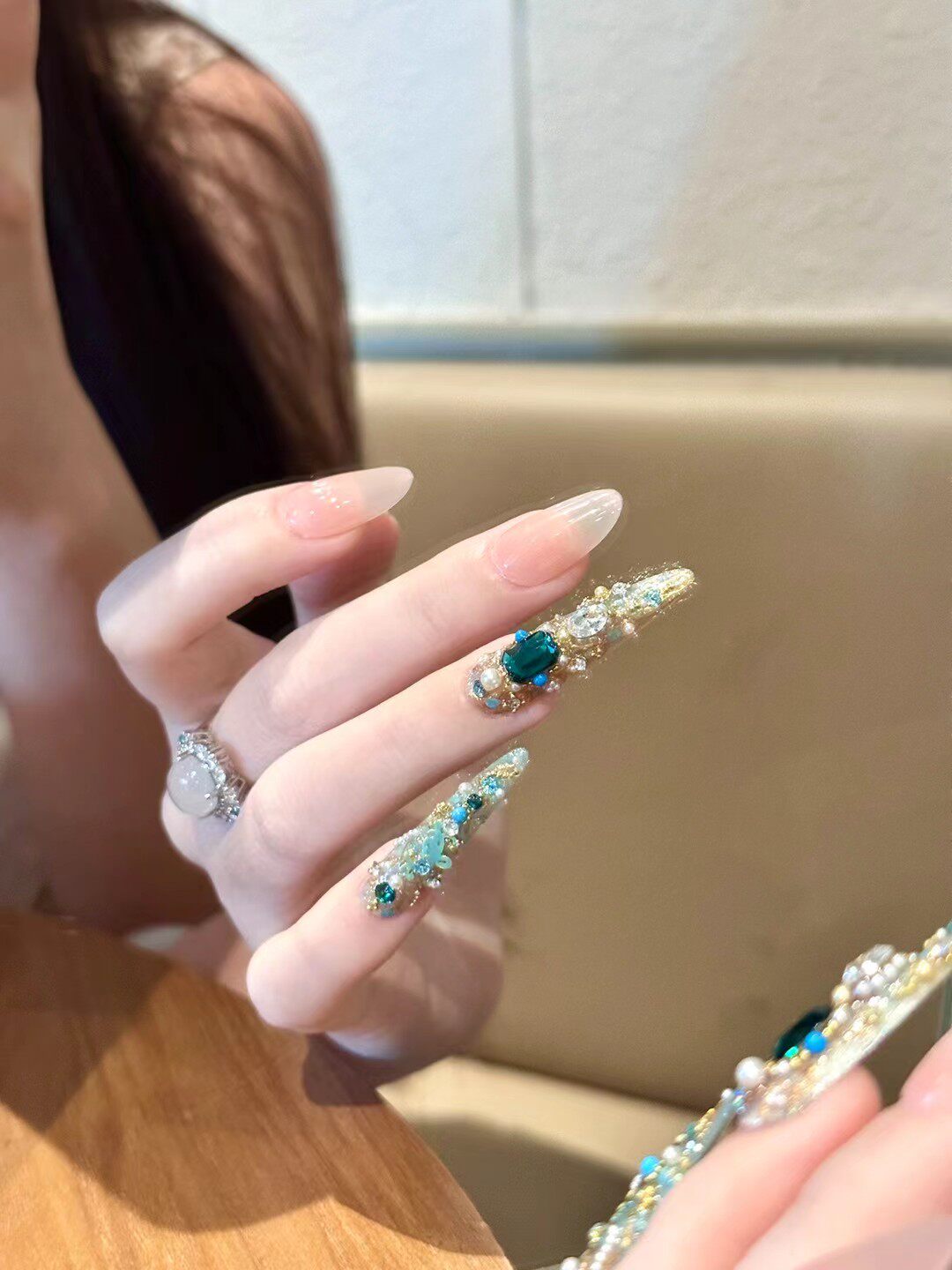 甄嬛护甲熹妃回宫纯手工穿戴甲宫廷风美甲贴片成品钻包材料包,彩妆/香水/美妆工具,穿戴甲/甲片,淘宝优惠券,粉丝福利购,淘宝优惠卷