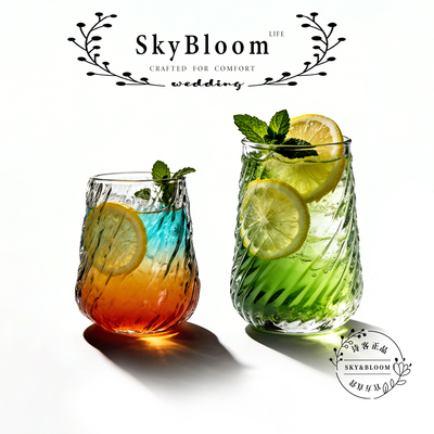 SkyBloom诗客创意树纹玻璃杯子
