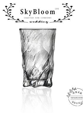 SkyBloom诗客凝晶杯玻璃杯洋酒杯家用小众复古威士忌酒杯高颜值