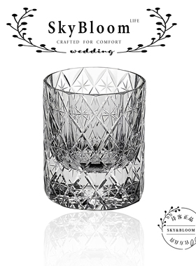SkyBloom诗客水晶玻璃威士忌高端欧式轻奢纯手工设计工艺洋酒杯