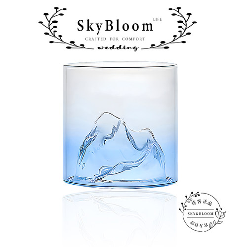 SkyBloom山影杯复古威士忌酒杯