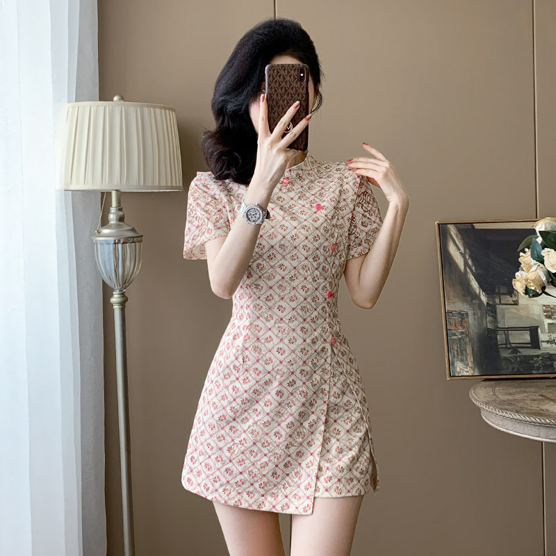 小个子2026夏季新款时尚套装女气质名媛高端精致绝美碎花连衣裙子