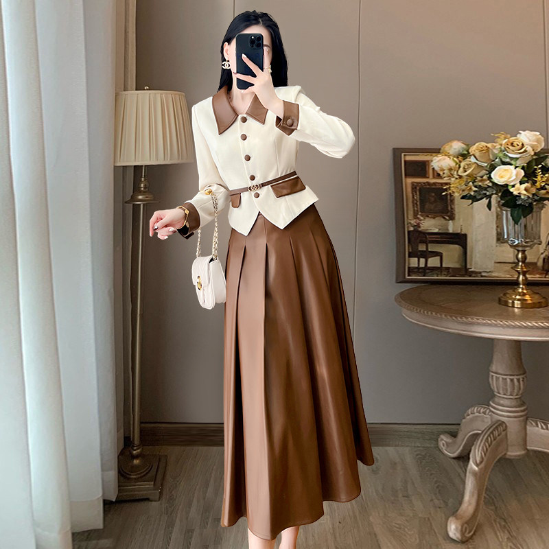 秋冬季2024新款女装小香风职业套装裙高级感气质名媛连衣裙两件套,女装/女士精品,时尚套装,淘宝优惠券,粉丝福利购,淘宝优惠卷