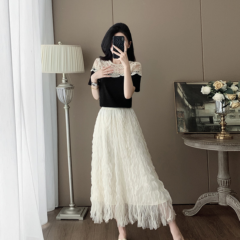 2025夏季新款时尚套装女设计感小众气质显瘦高级感女神范两件套裙