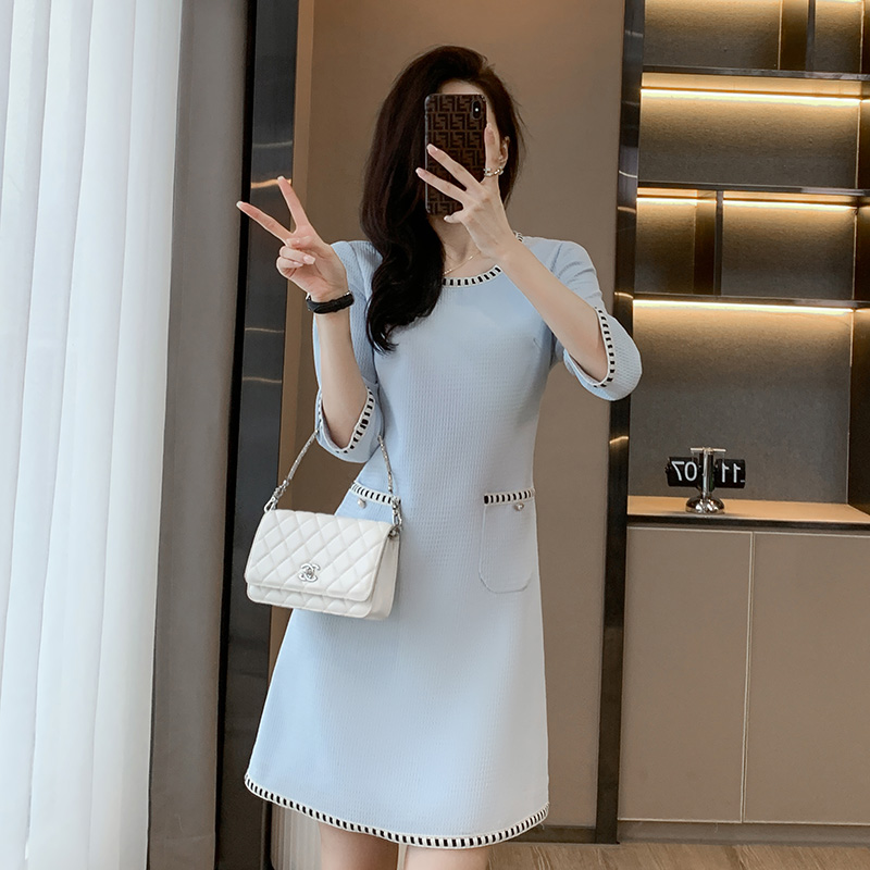 小香风连衣裙2025秋装新款女装