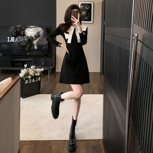 秋季2024新款女装高级感连衣裙女小个子气质显瘦短款高端法式裙子