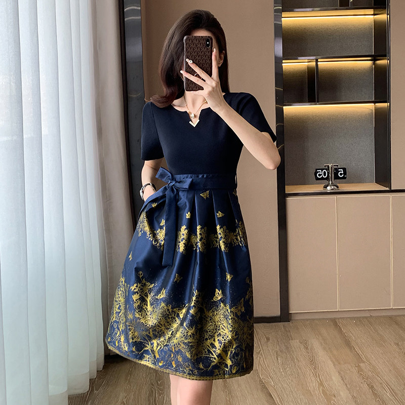 中式国风改良马面连衣裙夏季