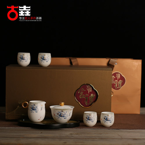 古垚茶具套装中式风格高温烧制