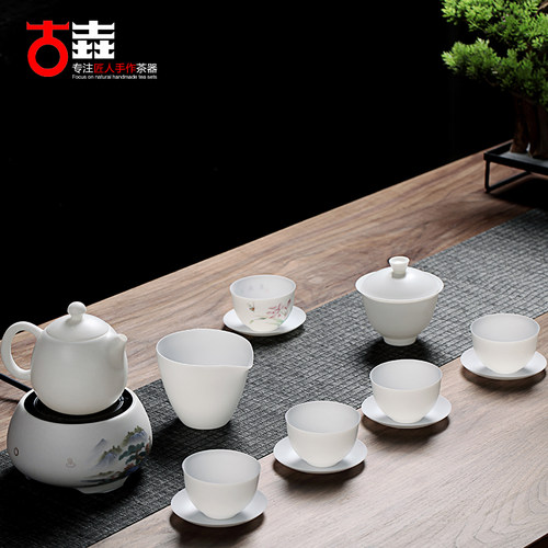 省级陶瓷大师手工作品古垚白瓷