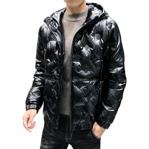 秋冬新款男短款潮牌凉面轻薄羽绒服