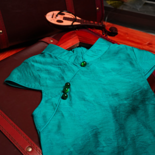 2026年夏季新款女童天丝款旗袍裙中国风女孩薄款古装汉服连衣裙子