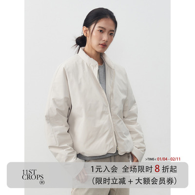 11st crops*cotton jacket 棉感肌理立体裁剪90白鸭绒羽绒服外套