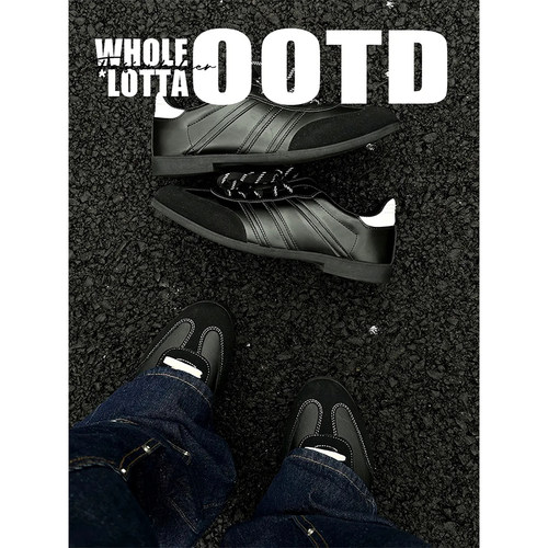 NewRockstarChoppa 白尾英伦高级感德训鞋男款秋冬增高休闲德比鞋