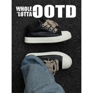 NewRockstarChoppa 美式RO胖丁板鞋男款秋季休闲百搭厚底面包潮鞋