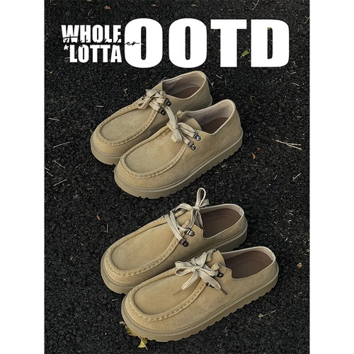 NewRockstarChoppa 复古袋鼠鞋男款夏季小众原创休闲百搭勃肯潮鞋