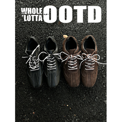 NewRockStarChoppa 复古Cleanfit德训鞋男士春季软底休闲小众板鞋