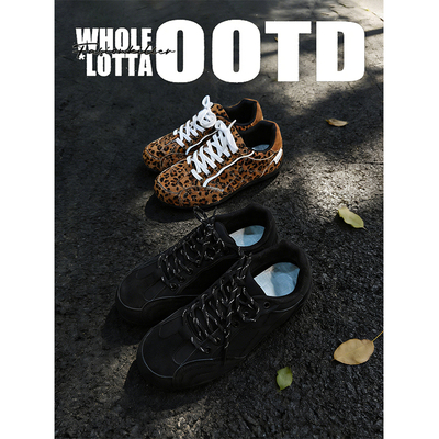 NewRockStarChoppa 小众薄底赛车鞋男百搭休闲春季新款复古德训鞋