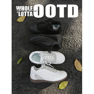 NewRockStarChoppa 经典德训鞋男春季轻便软底百搭休闲运动赛车鞋