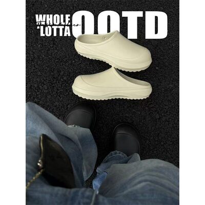 NewRockStarChoppa 夏季Cleanfit勃肯拖鞋男款沙滩外穿德比包头鞋