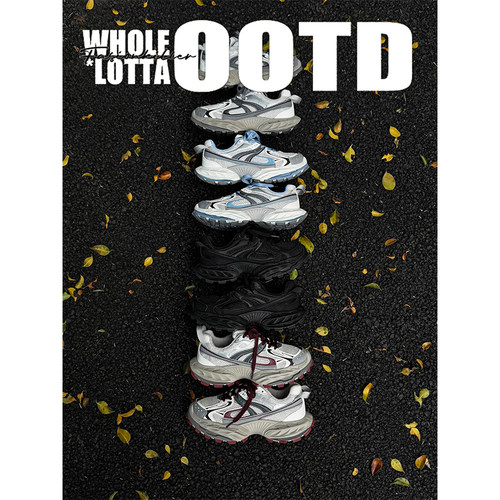 NewRockstarChoppa 国潮厚底复古老爹鞋男款秋季高级感休闲运动鞋