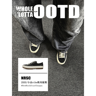 休闲低帮小众vibe增高板鞋 NewRockStarChoppa 男款 透气帆布鞋 夏季