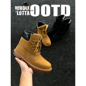 增高工装 NewRockstarChoppa 复古英伦高帮马丁靴男秋冬经典 大黄靴