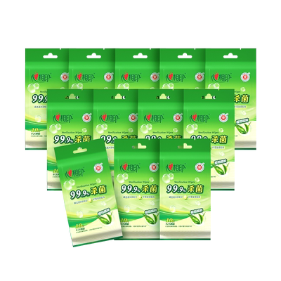 便携心相印12包独立包装10片湿巾