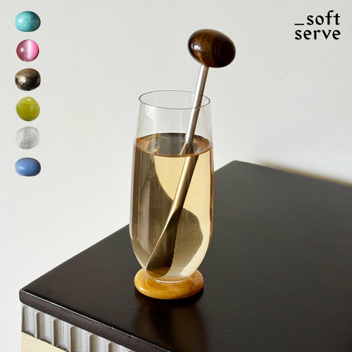 SoftServe玉石不锈钢搅拌棒勺子