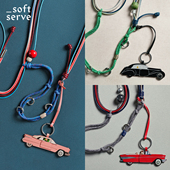 串珠可调节手机链挂绳长款 trip 斜挎背 road SoftServe柔软供应