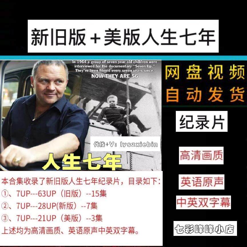 人生七年纪录片 新旧版 美版电视剧宣传画 超清飚宣传画 画质