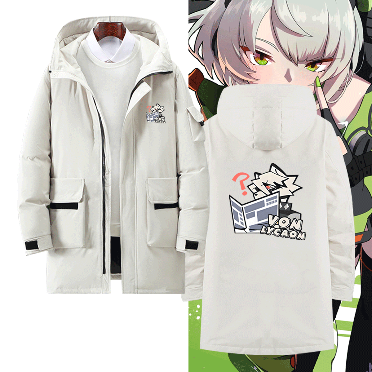男女情侣休闲百搭带帽羽绒服
