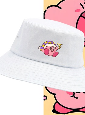 任天堂Switch游戏NS星之卡比新星同盟动漫男女可定制盆帽子渔夫帽