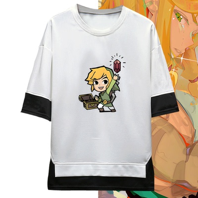 男女休闲百搭纯棉夏季半袖假两件