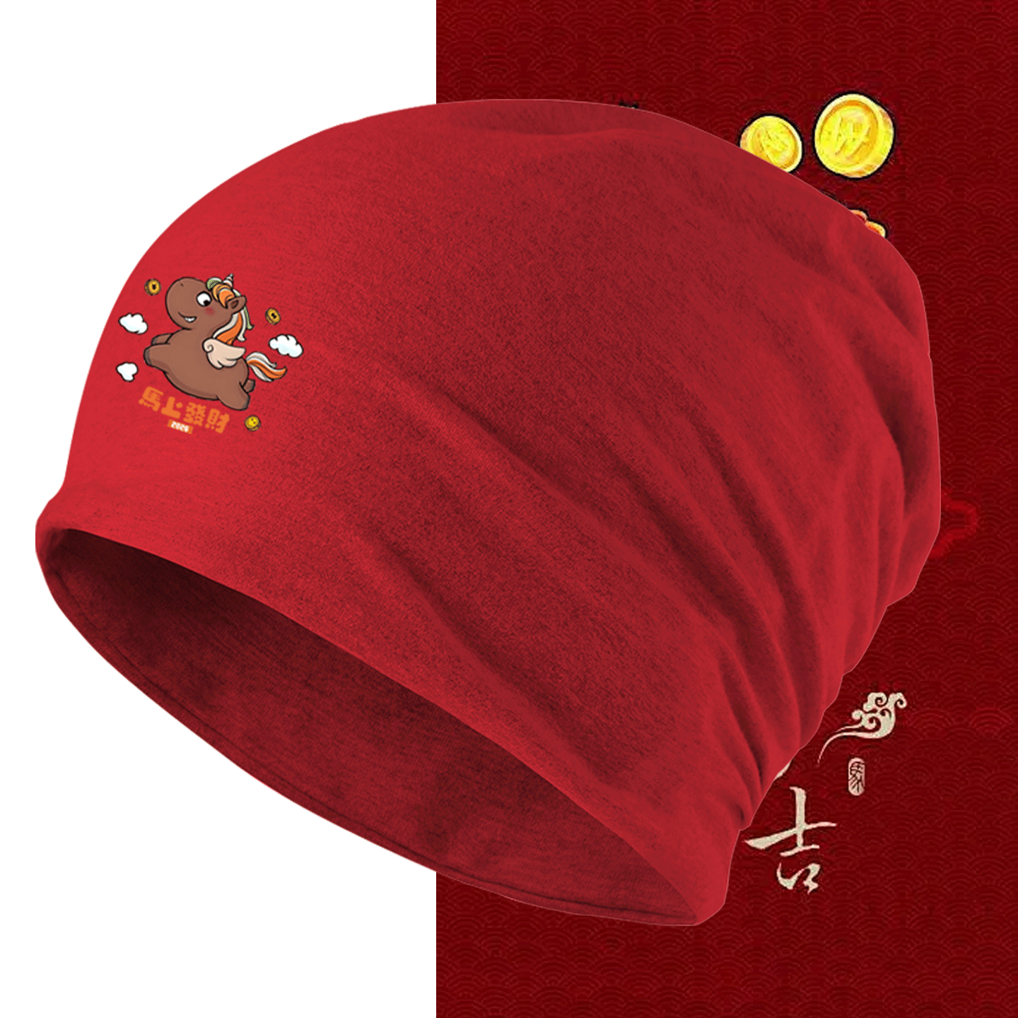 情侣定制头巾堆堆保暖包头帽