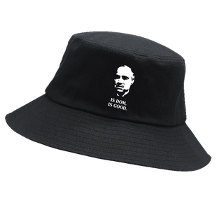 黑帮三部曲教父联名款男女情侣同款定制图案的遮阳防晒盆帽渔夫帽