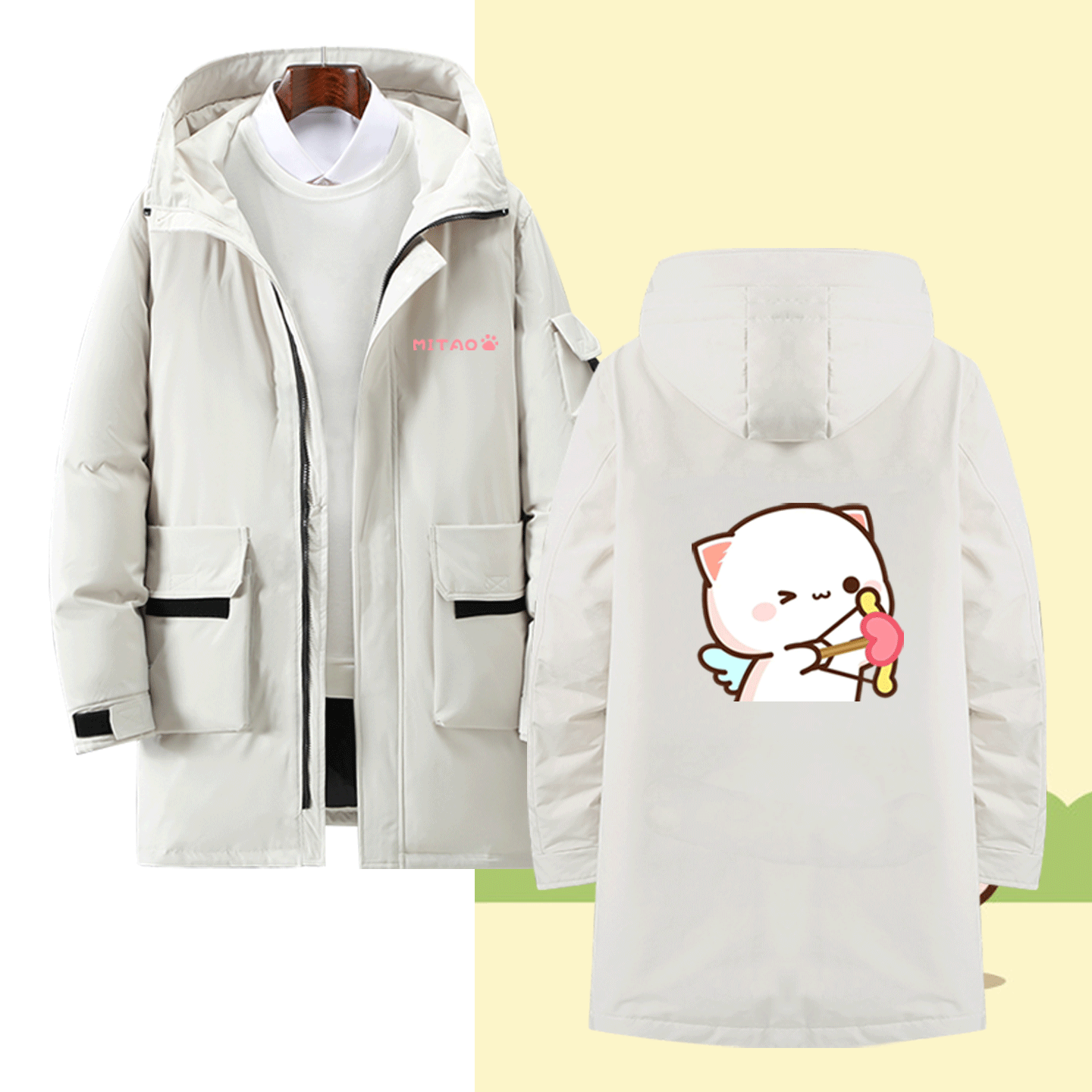 男女二次元休闲百搭可定制羽绒服