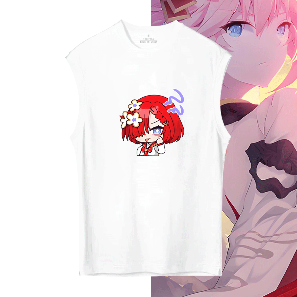 纯棉复古男女夏季休闲无袖背心